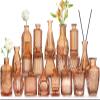 Amber Glass Bud Vases -Set of 20 for Flowers, Small Amber Bud Vases in Bulk for Centerpieces Decor, Mini Glass Set for Home Table Decorations view 1