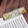 Crystal Peony Flower Rectangle Glass Paperweight Home Decoration Ornaments Creative Gifts view 1