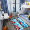 Car Rug for Boys Room - Fire Fighting Truck Rug for Kids Bedroom Car Carpet for Kids Playroom Play Mat Floor Mat for Bedroom Living Room, 5'7' view 3