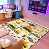 CAFCIOYG Construction Rugs for Boys Room Car Rug Play Mat Car Carpet for Kids Construction Decor for Boys Room Playroom Livingroom, 5'7' view 4