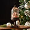 Melrose Plastic LED Snow Globe with Santa, Christmas, 12.5H, 6 Hour Timer, Batteries Not Included, USB Cord Included view 2