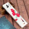 DECRZPB Handmade Crystal Glass Red Peony Flower Rectangle Paperweight Glass Ornaments Home Office SuppliesTable Decoration Gifts view 1