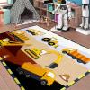 CAFCIOYG Construction Rug for Boys Room (3'4', Low Pile, 1.4 pounds, Handmade, Car Play Mat, Indoor) view 4