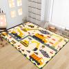 CAFCIOYG Construction Rugs for Boys Room Car Rug Play Mat Car Carpet for Kids Construction Decor for Boys Room Playroom Livingroom, 4'5''6' view 2