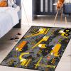 CAFCIOYG Construction Rugs for Boys Room Play Mat for Cars and Trucks PlayMat Kids Rugs for Playroom Car Carpet for Kids Room Construction Decor for Boys Room,Grey 5'7' view 3