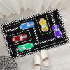 CAFCIOYG Race Car Rug for Kids Bedroom Play Mat, Car Carpet for Kids Race Track Rug for Boys Room with Roads and Tracks Track Carpet for Boys Room Decor, Black, 2'3' view 2
