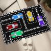 CAFCIOYG Race Car Rug for Kids Bedroom Play Mat, Car Carpet for Kids Race Track Rug for Boys Room with Roads and Tracks Track Carpet for Boys Room Decor, Black, 2'3' view 4