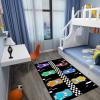 CAFCIOYG Race Car Rug for Kids Bedroom Play Mat, Car Carpet for Kids Race Track Rug for Boys Room with Roads and Tracks Track Carpet for Boys Room Decor, Black, 3'5' view 3
