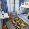 CAFCIOYG Construction Rugs for Boys Room Play Mat for Cars and Trucks PlayMat Kids Rugs for Playroom Car Carpet for Kids Room Construction Decor for Boys Room,Grey 4'5''6' view 4