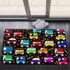 CAFCIOYG Car Carpet for Kids Bedroom Playroom Car Truck Rug for Boys Room Play Mat Construction Rugs for Boys Room Kids Carpet Playmat for Bedroom, Black, 2'3' view 1