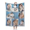 AXKEUDO Personalized Custom Throws Blankets with Photos Customized Blanket with Family Lover Pet Picture Personalized Gifts for Adults on Christmas Mothers Day Easter Birthday 90.6"X59" 8 Photo-3 view 1