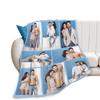 AXKEUDO Personalized Custom Throws Blankets with Photos Customized Blanket with Family Lover Pet Picture Personalized Gifts for Adults on Christmas Mothers Day Easter Birthday 90.6"X59" 8 Photo-3 view 2