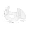 DOITOOL 4Pcs Transparent Venetian Blind Handles with Bottom Window Shade Pulls Accessories for Roller Shades and Blinds view 2