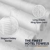 belem Forte Premium Large Bath Towels Bulk 30x56 Pack of 24-700 GSM Hotel Quality Bath Sheets Bulk - 100% Combed Cotton - Ultra Soft, Highly Absorbent White Cotton Towels for Hotels, Spa & Resorts view 3