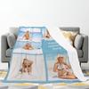 AXKEUDO Customized Blankets with Photo Picture Collage Personalized Blanket Custom Gifts for Mothers Day,Dad,Mom,Family,Friends,Couples,Dogs 70.9"X51.2" 5 Photo-1 view 3
