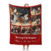 AXKEUDO Custom Blankets with Text Picture Collage Customized Throw Blanket,Birthday Anniversary Wedding Personalized Halloween Christmas Couples Gift for Boyfriend Girlfriend 70.9"X51.2" 6 Photo-2 view 1