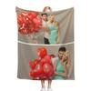 AXKEUDO Customized Blankets with Photo Picture Collage Personalized Blanket Custom Gifts for Mothers Day,Dad,Mom,Family,Friends,Couples,Dogs 48"X32" 2 Photo-1 view 1