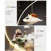 AFGZQ Tabletop Fountain Waterscape Smoke Fountain Chinese Aromatherapy Stove Lamp Ring Ceramics Rockery Waterfall, Creative Lucky Ornament (Color : Style 3) view 2