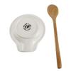 Enesco Our Name is Mud Eat Your Vegetables Mushroom Spoon Rest and Utensil Set, 5.5 Inch, Multicolor view 2