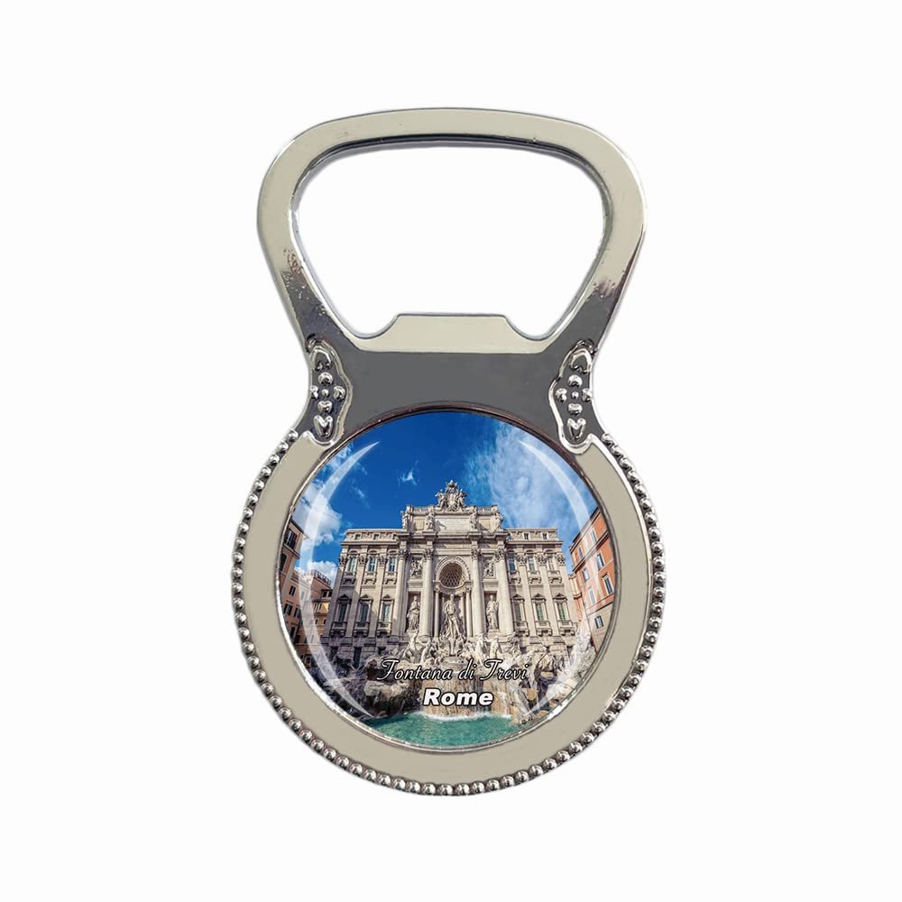 Fontana di Trevi Rome Italy Fridge Magnet Bottle Opener Tourist Souvenir Gift Collection Refrigerator Magnetic Sticker