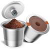 RETHONE Reusable K Cups Coffee Filter, Stainless Steel K Cup Reusable Coffee Pods Filters for Keurig 1.0 & 2.0 Coffee Makers BPA-Free Refillable Coffee Filters (2 Packs) view 1