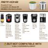 RETHONE Reusable K Cups Coffee Filter, Stainless Steel K Cup Reusable Coffee Pods Filters for Keurig 1.0 & 2.0 Coffee Makers BPA-Free Refillable Coffee Filters (2 Packs) view 2