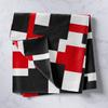 Geometric Squares Patchwork Kids Tapestry,Modern Abstract Art Wall Tapestries,Girls Boys Adults Room Decor,Red Black White Artwork Wall Hanging,Chic Fashion Home Wall Decor,Large 59.1 x 82.7 Inches view 2