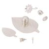 Vishaka Arts Pan Supari Nariyal Coconut Tulsi Elaichi Cardamom Laung Clove Rice Flower in Pure Silver Hindu Religion Prayer Items view 1