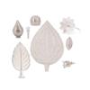 Vishaka Arts Pan Supari Nariyal Coconut Tulsi Elaichi Cardamom Laung Clove Rice Flower in Pure Silver Hindu Religion Prayer Items view 2