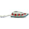 Polmedia Polish Pottery Scoop - Red Pansy Pattern Handmade in Boleslawiec Poland by Ceramika Artystyczna + Certificate of Authenticity view 2