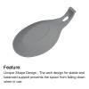 uxcell Silicone Spoon Rest, 9.25" x 4.72" Heat Resistant Kitchen Utensil Holder Spatula Ladle Rest for Counter Stove Top, Gray 1Pcs view 3