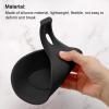 uxcell Silicone Spoon Rest, 9.25" x 4.72" Heat Resistant Kitchen Utensil Holder Spatula Ladle Rest for Counter Stove Top, Black 2Pcs view 4