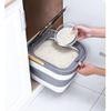 Cereal containers Rice Storage Container Rice Container Kitchen Rice Storage Box Foldable Plastic Container Household pet Food Storage Box Suitable for Food, Rice, Grain, pet Food Storage view 3