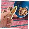 KICHOUSE 4pcs Nut Opening Tools Ergonomic Design Serrated Pine Nuts and Hazelnut Clips Comfortable Grip for Effortless Shelling Kitchen Use view 3