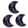 COLLBATH 3pcs Moon Tray Storage Bracelet Jewelry Plate Ceramic Tidy Organize for Bathroom view 1