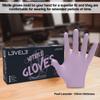 L3 Level 3 Nitrile Gloves - Professional Heavy Duty Disposable Gloves - Latex Free - Fits Snug - Box of 100 view 2