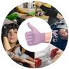 L3 Level 3 Nitrile Gloves - Professional Heavy Duty Disposable Gloves - Latex Free - Fits Snug - Box of 100 view 3