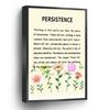 Calvin Coolidge Quote Canvas Print Nothing In This World Can Take The Place Of Persistence Inspirational Wall Art Poster For Home Office School Wall Decor Framed Artwork(Metal Framed 16" X 20") view 1