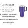 20-Ounce Vacuum Insulated Stainless Steel Tumbler Customized Double-Walled Laser Engraved Coffee Closing Travel Dog Mug, English Springer Spaniel, Personalized view 3