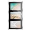 CustomPictureFrames.com 8.5x17 Silver Wood Collage Frame with Black Mat for 3 5x7 Pictures view 2