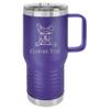20-Ounce Vacuum Insulated Stainless Steel Tumbler Customized Double-Walled Laser Engraved Coffee Closing Travel Dog Mug, Boston Terrier, Personalized view 1