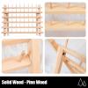 Foldable Lcing Frosting Nozzles Organizer Wood Piping Tips Shelf, Pastry Tips Rack Holder Stand for Kitchen, Baking Tools view 3
