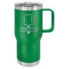 20-Ounce Vacuum Insulated Stainless Steel Tumbler Customized Double-Walled Laser Engraved Coffee Closing Travel Mug, Green Pickle Baller, Personalized view 1