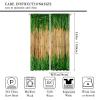 3D Bamboo Print Curtains, Natural Plant Leaves Bedroom Living Room Window Decor,Natural Landscape Forest Plant Curtains 42x63in view 2