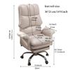 Home Office Chair Ergonomic, Task Chairs with Wheels, PU Leather Computer Desk Chair, Executive Chair with Adjustable Height Swivel Rolling Vanity Chair for Adult (Color : Pink, Size : A) view 2