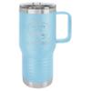 20-Ounce Vacuum Insulated Stainless Steel Tumbler Customized Double-Walled Laser Engraved Coffee Closing Travel Mug, Light Blue The World's Best Teacher, Personalized view 1