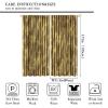 3D Bamboo Print Curtains, Retro Bedroom Living Room Home Decor, Natural Plant Leaves Japanese Style Window Curtains 63x72in view 2
