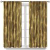 3D Bamboo Print Curtains, Retro Bedroom Living Room Home Decor, Natural Plant Leaves Japanese Style Window Curtains 63x72in view 3
