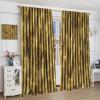 3D Bamboo Print Curtains, Retro Bedroom Living Room Home Decor, Natural Plant Leaves Japanese Style Window Curtains 63x72in view 4