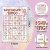 Foosproea Baby Shower Bingo Games - Gender Neutral Cards for 24 Players, Bear Balloons Card Game for Family Friends Activities, Blush Pink Shower Party Supplies Decorations (03) view 3
